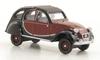 Citroen 2 CV Charleston, Темно-красный/Черный, С правым рулем, 1963, Модель автомобиля, Масштаб Oxford 176 от Citroen