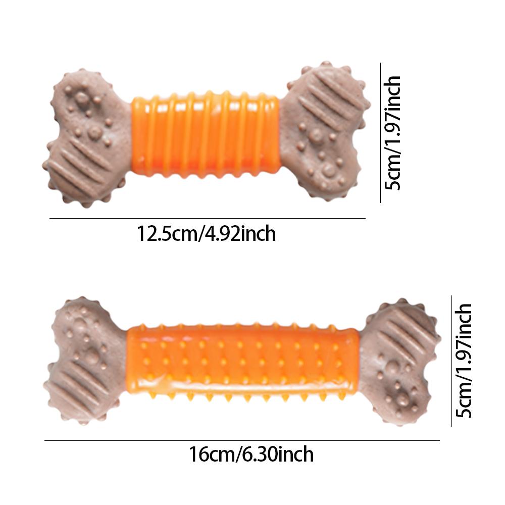 Dog Pet Toy Self-Entertainment TPR Bone-Shaped Chew Stick, Chew-Resistant Puppy Small Dog Chew Toy, 1PC