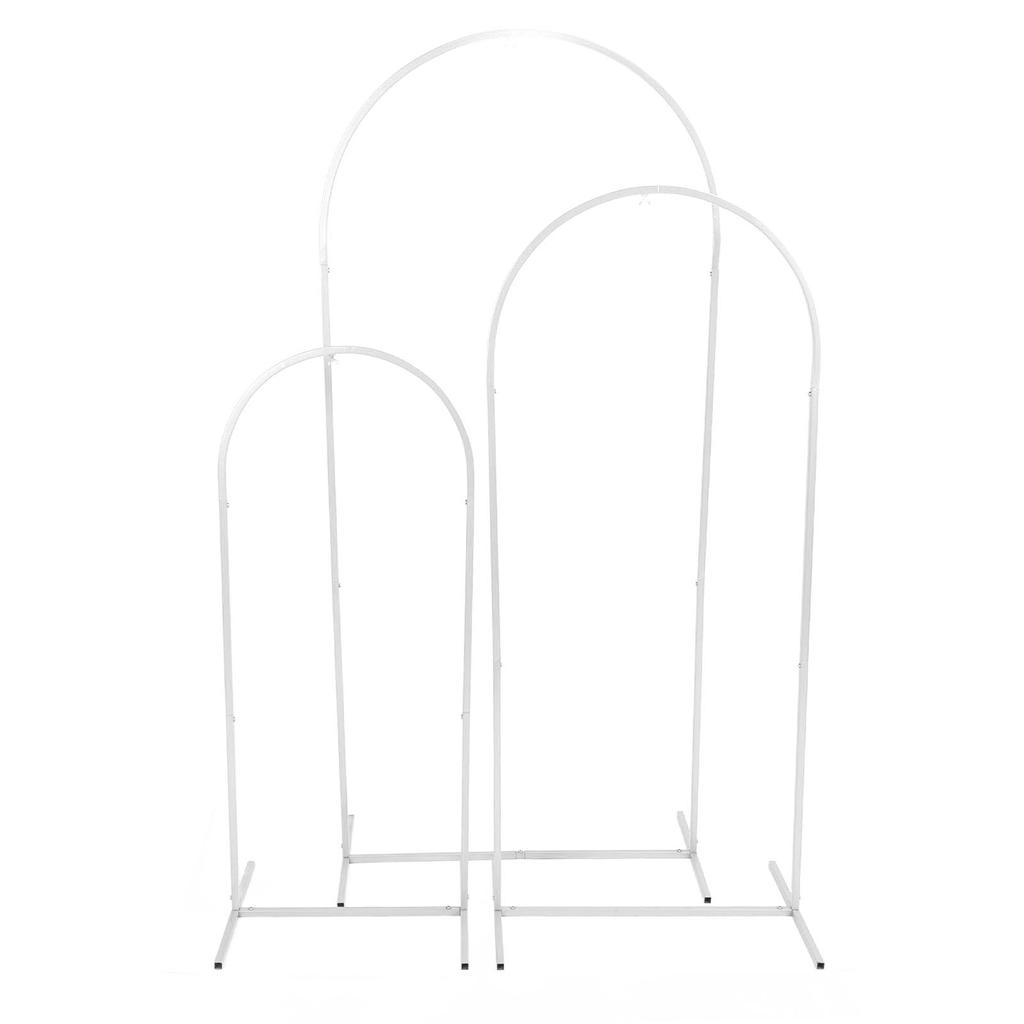 Комплект из 3 предметов, подставка для свадебной арки, 4 фута, 5 футов, 6 футов, металлическая подставка для арочного фона с воздушными шарами для улицы