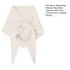 Women Knitting Shawl Wrap Solid Color Triangle Striped Knotted Poncho Blanket Autumn Winter Universal Size Scarf Cardigan