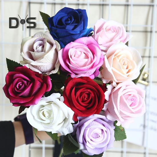Свежий искусственный цветок, долговечная красивая цветочная композиция, имитация розы