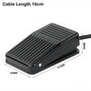 Black Foot Pedal Switch Nonslip Momentary Pedal Electrical Equipment Foot Switch  Industrial
