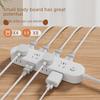 Smart Multi-Socket Power Strip with USB, Double-Sided Plug, and Integrated Copper Strip