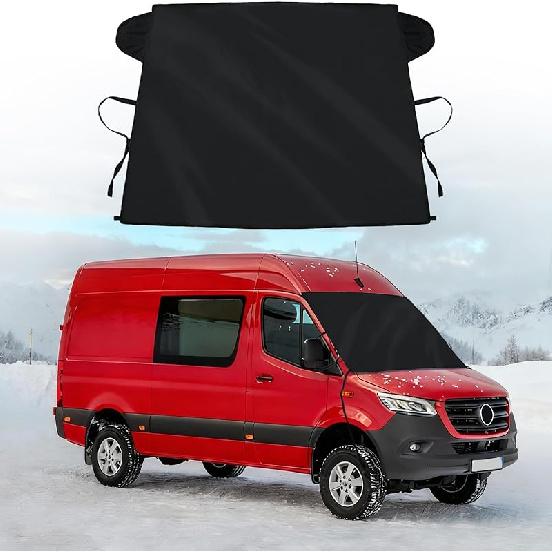 Windshield Cover For Ice And Snow For Ford 2015-2024 2025 2026 F150 250/ F350 F450 Super Crew Cab, XL XLT Limited Raptor Windshield Frost Cover For