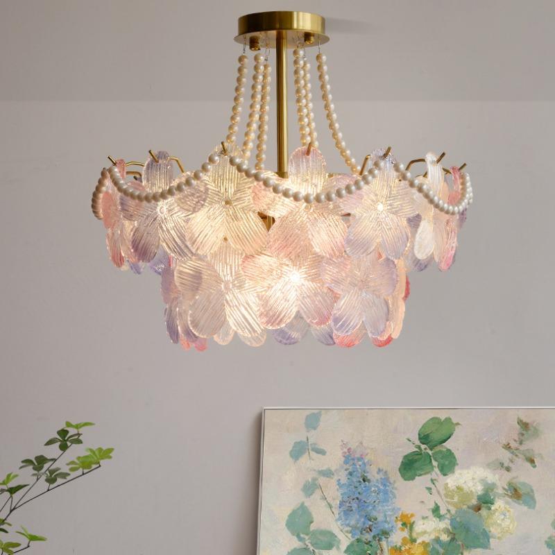 Французская хрустальная люстра, современная простая и атмосферная лампа для главной спальни, столовой
