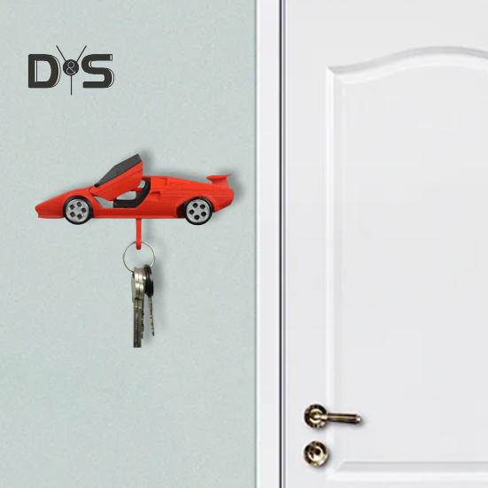 Настенный держатель для ключей от машины, домашний офис, прихожая, настенный держатель для ключей от входной двери, органайзер, вешалка, крючок, украшение, подарок для автолюбителей