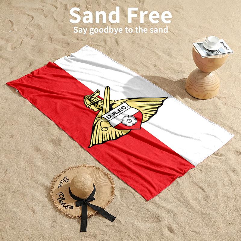 Doncaster Rovers Beach towels also serve as bath towels summer essential a musthave for the outdoors the beach and the pool