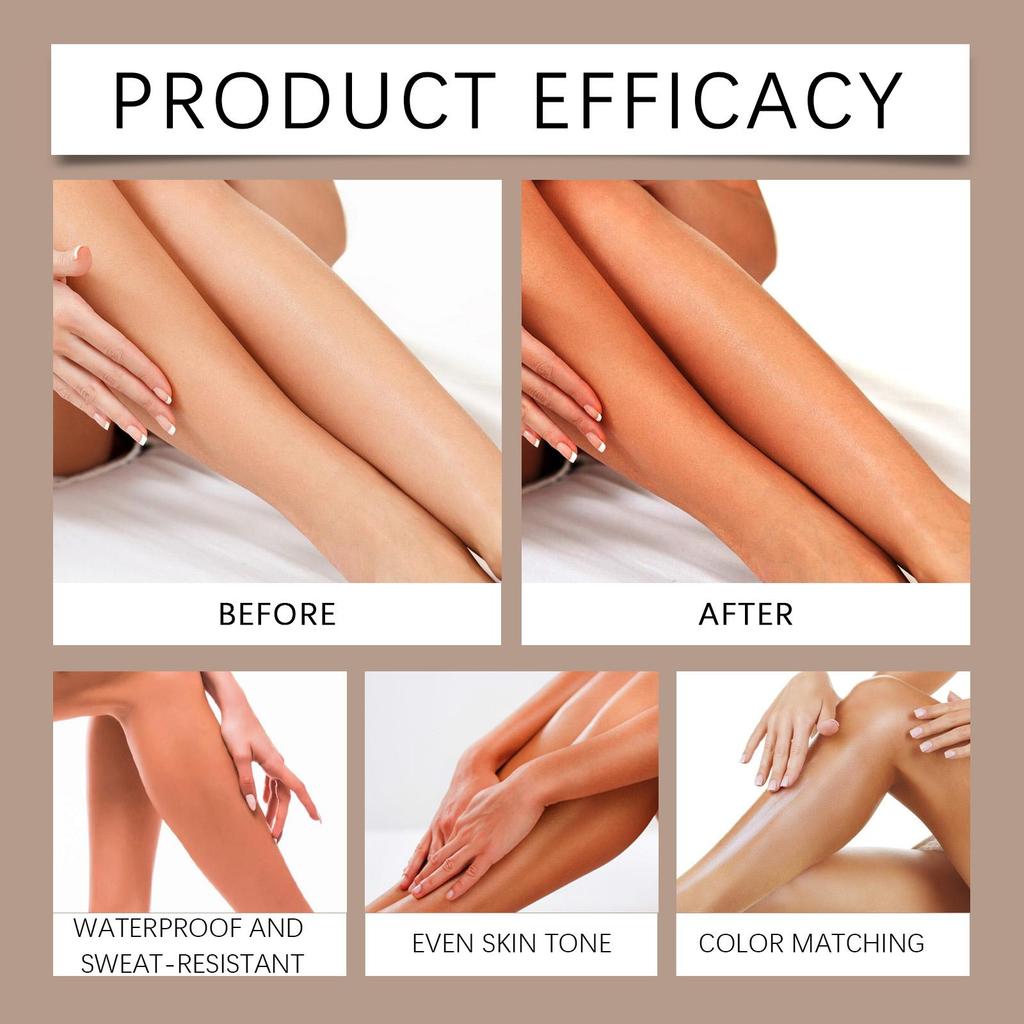 OceAura Legs Tanning Aid Foundation Outdoor Lightweight Non-Stripping Body Skin Tri-Color Tanning Aid