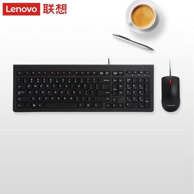 Lenovo Проводная клавиатура и мышь в комплекте