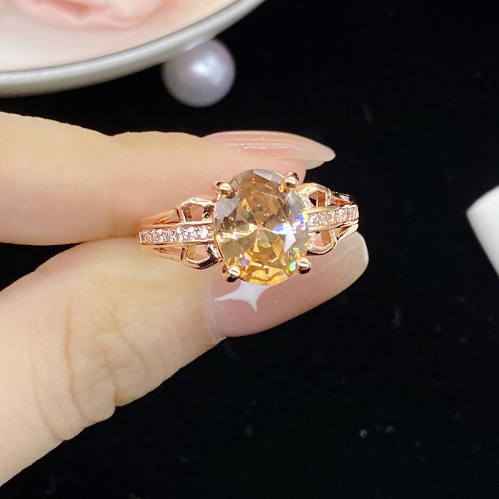 BELLA BOX Elegant Water Shaped Vintage Opening Ring For Women Charm Wedding Engagement Fine Personalized Jewelry New Trendy