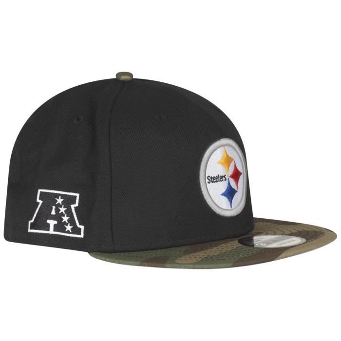 Casquette 9FIFTY - New Era - Pittsburgh Steelers - Camo - Taille Unique - 100% Laine Et Coton