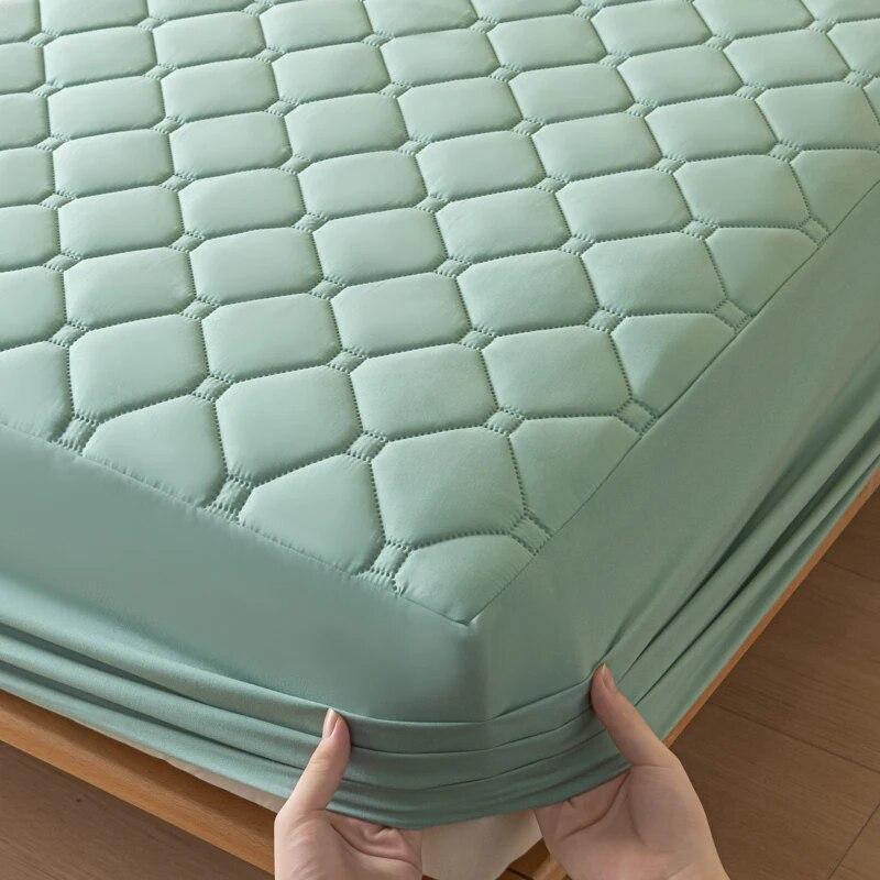 100% водонепроницаемый чехол на кровать, эластичный дышащий наматрасник для дома, спальни, отеля, водонепроницаемый наматрасник 140/160/200x200