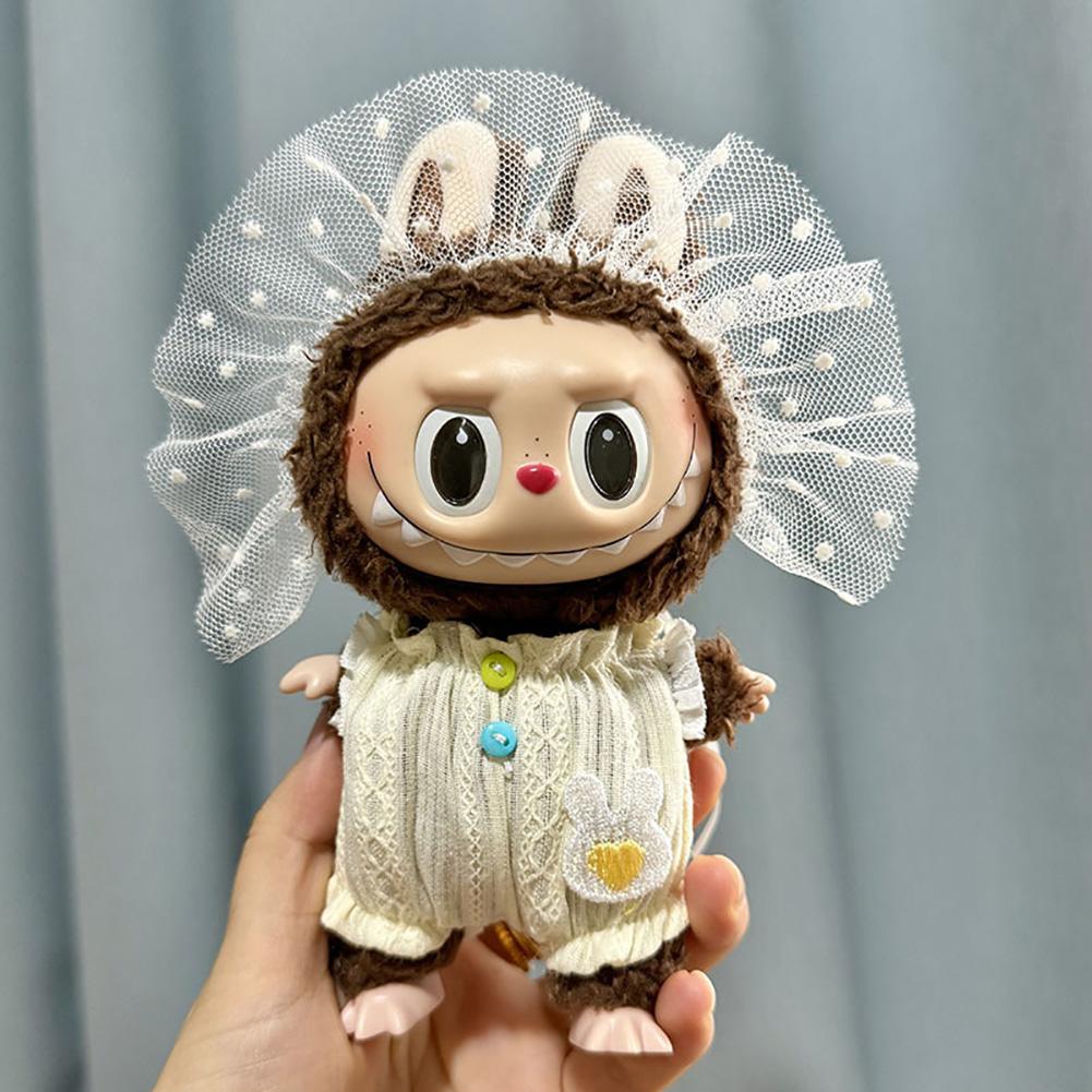 Для 17 см Кукольная одежда Лабубу Модная одежда Толстовки Кукольная одежда Цветовые толстовки Кукольные аксессуары Милые украшения Маленькая одежда