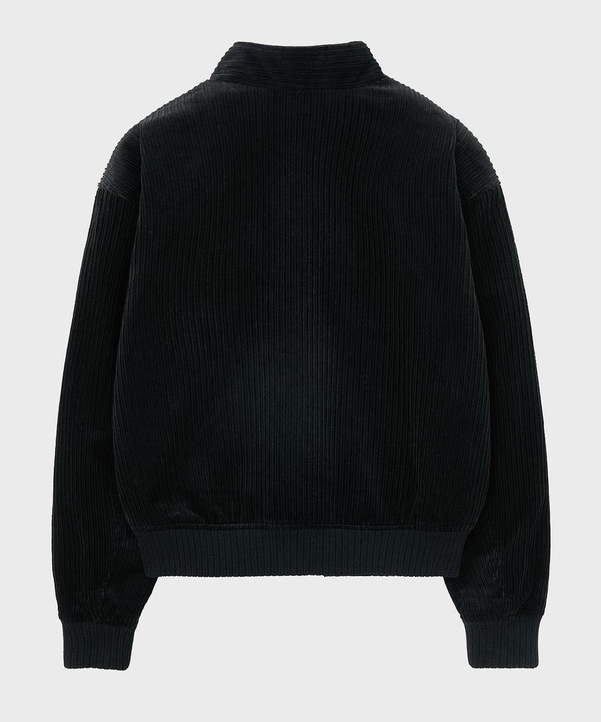 NOIRER Multi-Whale Corduroy Harrington Jacket (Black)