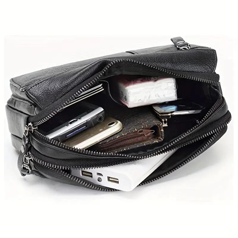 Fashion Genuine Cow Leather Men's Leather Clutch Purse Wallet Men Wrist Bag Business Men's Bag