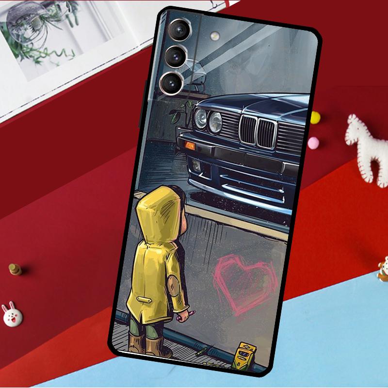 Boy Girl See Cool Sports Car Drift Case For Samsung Galaxy S22 S23 Ultra S21 FE S8 S9 S10 Plus Note 10 20 Ultra S20 FE Coque