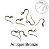 100pcs/lot 20*17mm 10 Color Iron Bead Charms Earring Wires With Ear Hook Earrings Clasp Findings Supplies For Jewelry Making DIY