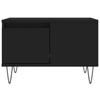  Coffee Table, Black, 55x55x36.5 Cm, Wood-based Material