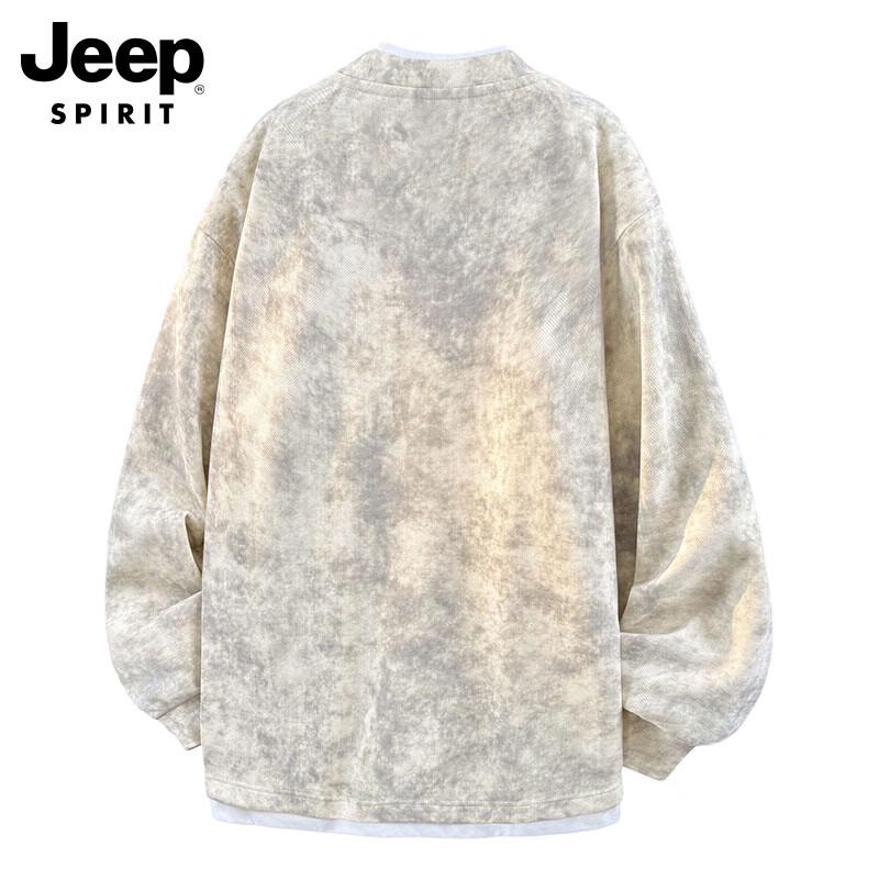 Мужская многослойная толстовка JEEP SPIRIT из искусственной кожи