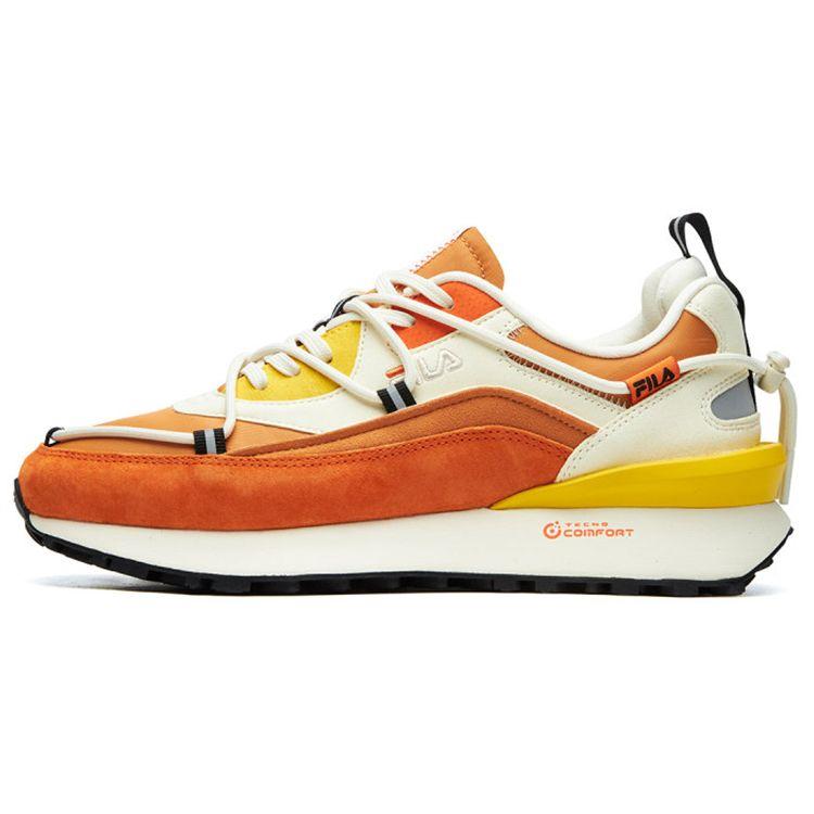 Fila Fusion Кроссовки DX Retro Ткань Искусственная кожа Амортизация Износостойкие Дышащие Низкие Беговые кроссовки Женские кроссовки T12W111108FGA