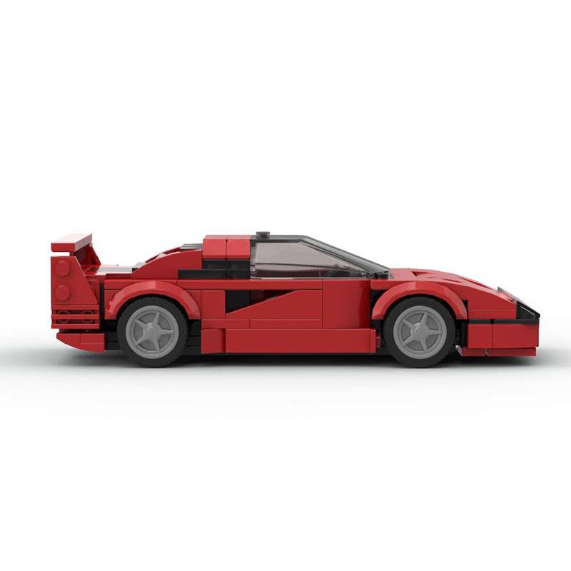 Конструктор MOC Серия Скорость Восьмикаркасный Автомобиль Суперкар Гоночный Автомобиль Модель F40 Игрушка