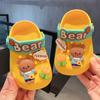 Детские тапочки с плюшевым мишкой и кроликом из мультфильма, летние женские противоскользящие домашние сандалии и тапочки, мужская и детская обувь