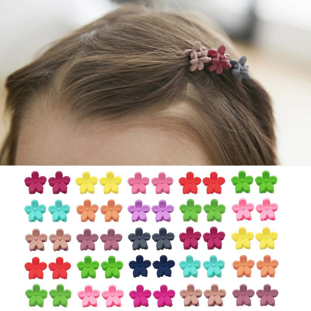 50PCS Baby Girl Hair Clips Flower Hair Bangs Pin Baby Girl Hair Accessories Clips