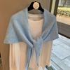 Solid Color Triangular Scarf, Brushed Shawl, Oversized Outer Layer, Autumn and Winter Korean Warm Triangular Scarf, Knitted Scarf
