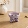 Small Accessory Organizer for Vanity 3D Printed Elegant Bow Jewelry Tray, Purple Ring Earring Holder, Environmentally Friendly PLA Tray Decorative