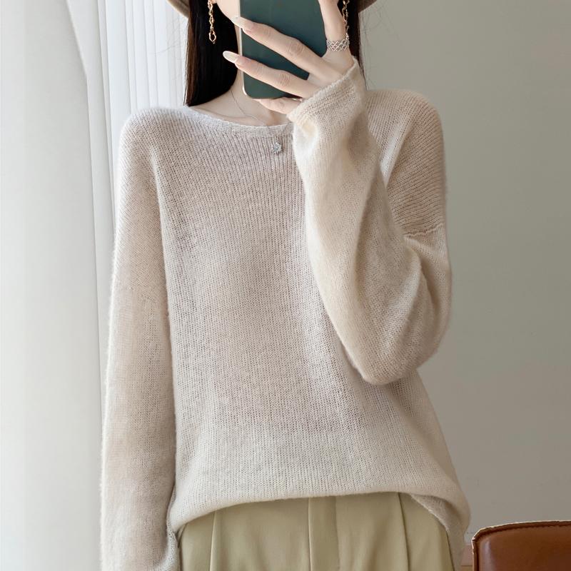 Женский кашемировый свитер Qinghe кашемир 30% кашемир 70% шерсть осенне-зимний пуловер теплый и модный