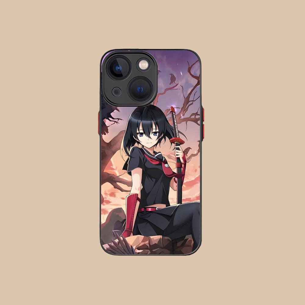 Силиконовый чехол для мобильного телефона Akame Kurome для iPhone 17 16 15 14 13 12 11 X XR XS Air Pro Max Plus Mini Цветная обложка