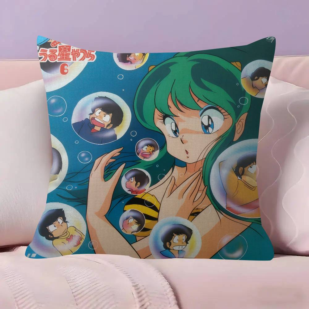Urusei Yatsura Anime 4545cm Cushion Cover Pillow Cover Decor Pillowcase Home Pillowcase for Couch Pillow