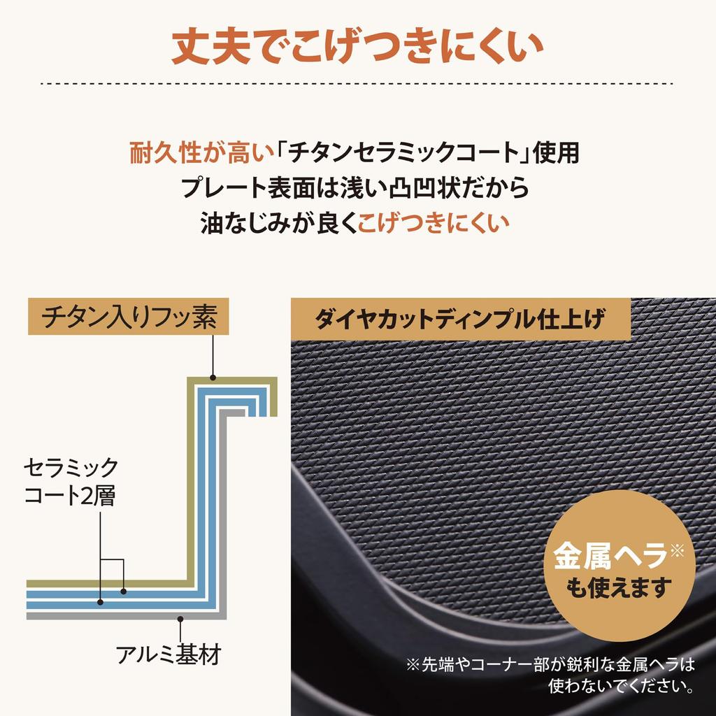 Плита Zojirushi Hot Plate 1 Piece Type Deep Plate Black STAN. EA-FA10-BA