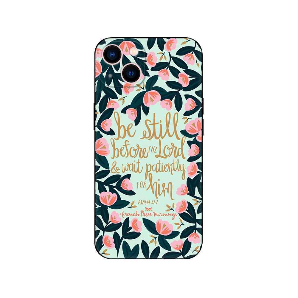 Черный ТПУ чехол для Samsung Galaxy F23 M12 M22 M23 M32 4G M52 5G M30S M21 стих из Библии Филиппийцам