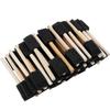 50Pcs Foam Brush Black Sponge Wood Handle Paint Brush Children Drawing Graffiti Tools