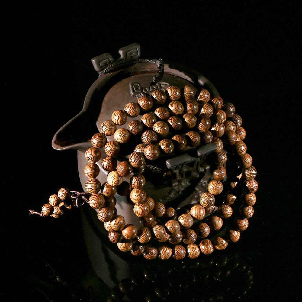 НОВЫЙ Специальный Деревянный Браслет-Четки Бусины Венге Будда Молитвенные Четки