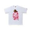 2026 BAPE Камуфляж с головой обезьяны Графическая футболка Унисекс Короткий рукав Круглый вырез Хлопковая футболка Мужчины Женщины