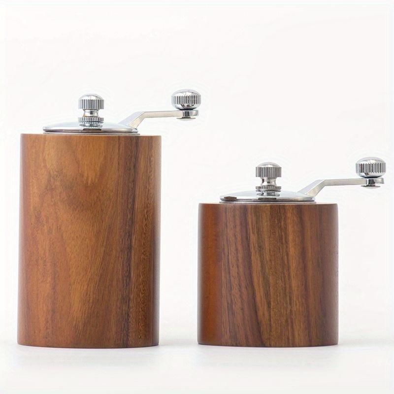 Деревянная ручная мельница для перца, кухонная бутылка для специй и приправ, ручная кофемолка для кофейных зерен