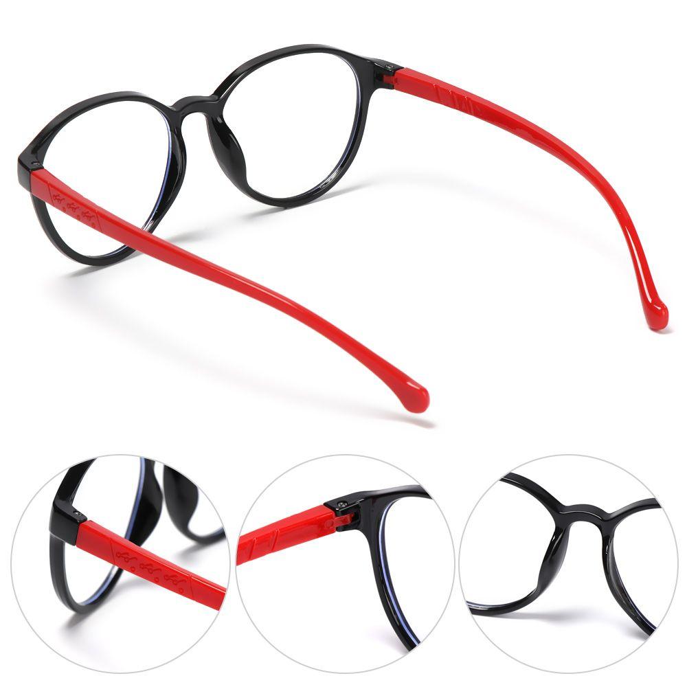 Защита очков Онлайн-занятия Сверхлегкая оправа Защита от синего света Круглые очки Детские очки