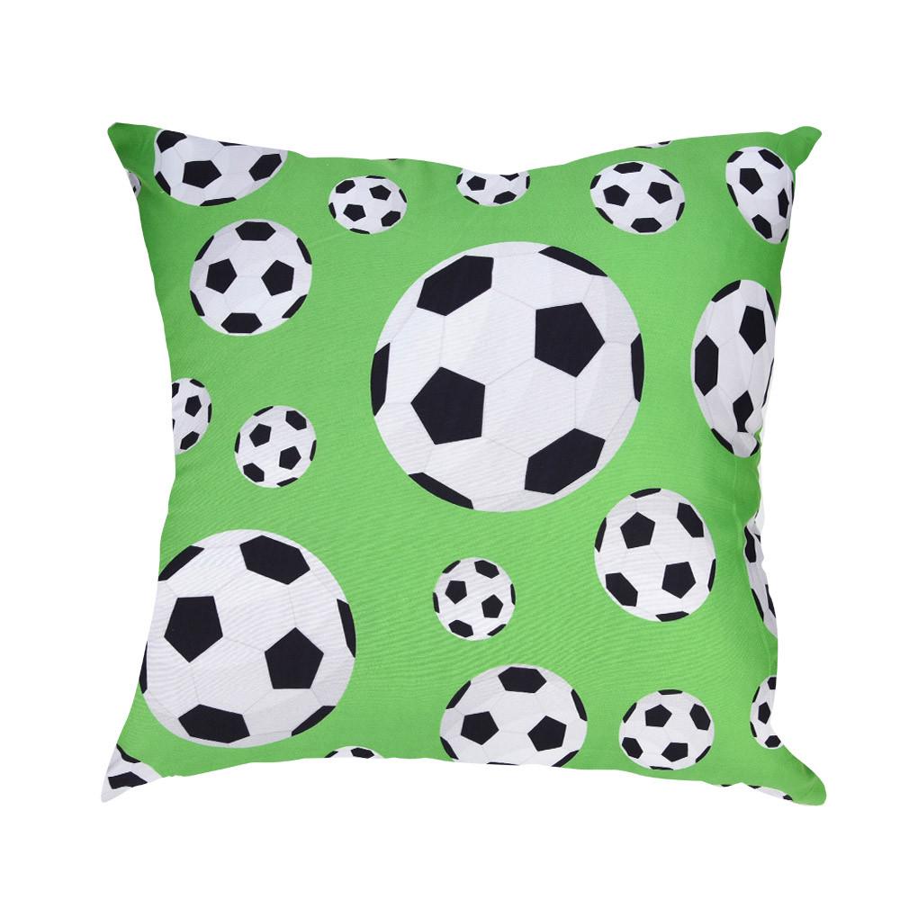 Soccor Print Pillow Case Polyester Sofa Car Cushion Cover Home Decor