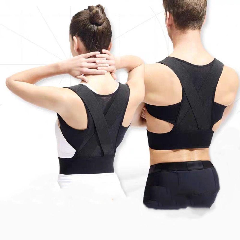 With Straps Anti Hunchback Posture Corrector Spinal Sitting Shoulder Support Brace For Adults