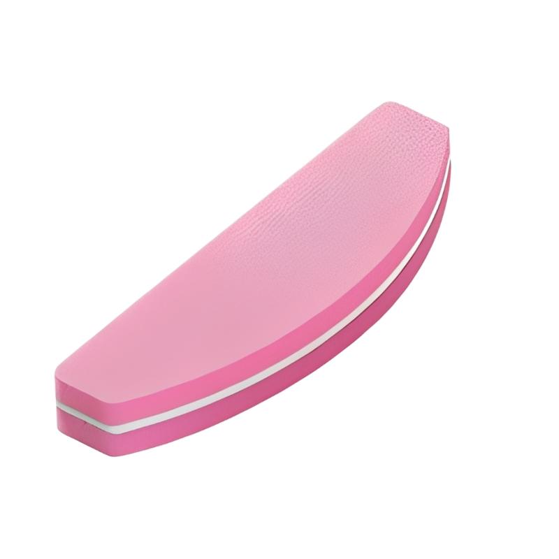 Nail Buffer Pink Easy-to-Hold Rectangular Fine Sand Buffing Block for Salon Grade Home Nail Polishing Care