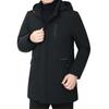 Winter Coat Thick Warm Cotton Coat Middle-aged Business Casual Cotton Coat Medium-long Cotton Coat Middle-aged and Elderly Men's Clothing