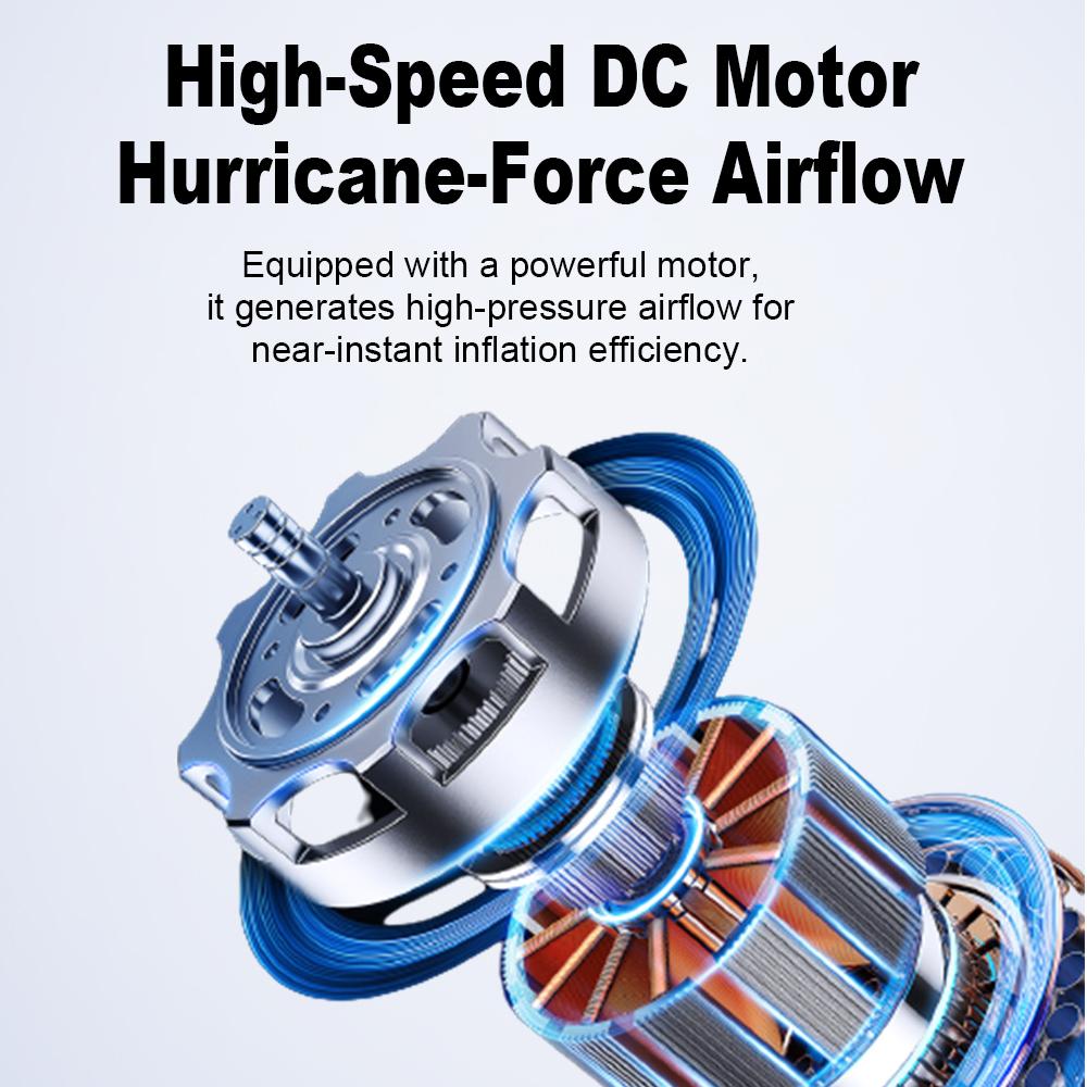 Outdoor Camping Wireless Electric Air Pump Dual-Function Inflator/Deflator Air Mattresses Swim Rings Multi-Purpose Air Pump