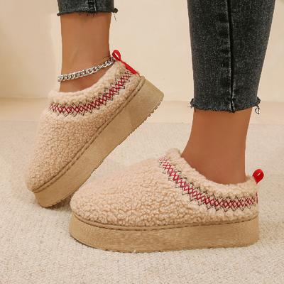 2024 Роскошные Брендовые Новые Женские Тапочки Ботильоны Плоские Ботильоны Платформа Короткие Шлепанцы Плюс Хлопковые Туфли Тапочки