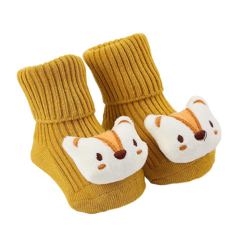 Детские носки, нескользящие носки для малышей, милые хлопковые носки с героями мультфильмов для малышей