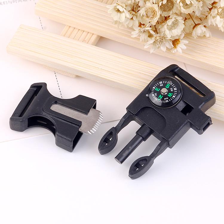 Наручный браслет-застежка для сумки с компасом и защелкой для плетения из паракорда