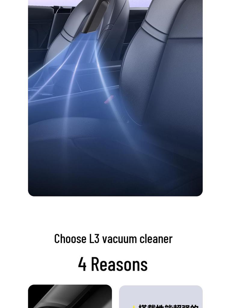 Compact Dual-Use Wireless Car Vacuum Cleaner with Super Suction and Blowing Function for Home and Car