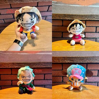 Аниме One Piece Плюшевые Игрушки Мультяшная Фигурка Луффи Чоппер Эйс Ророноа Зоро Очаровательная Мягкая Кукла Детские Рождественские Подарки