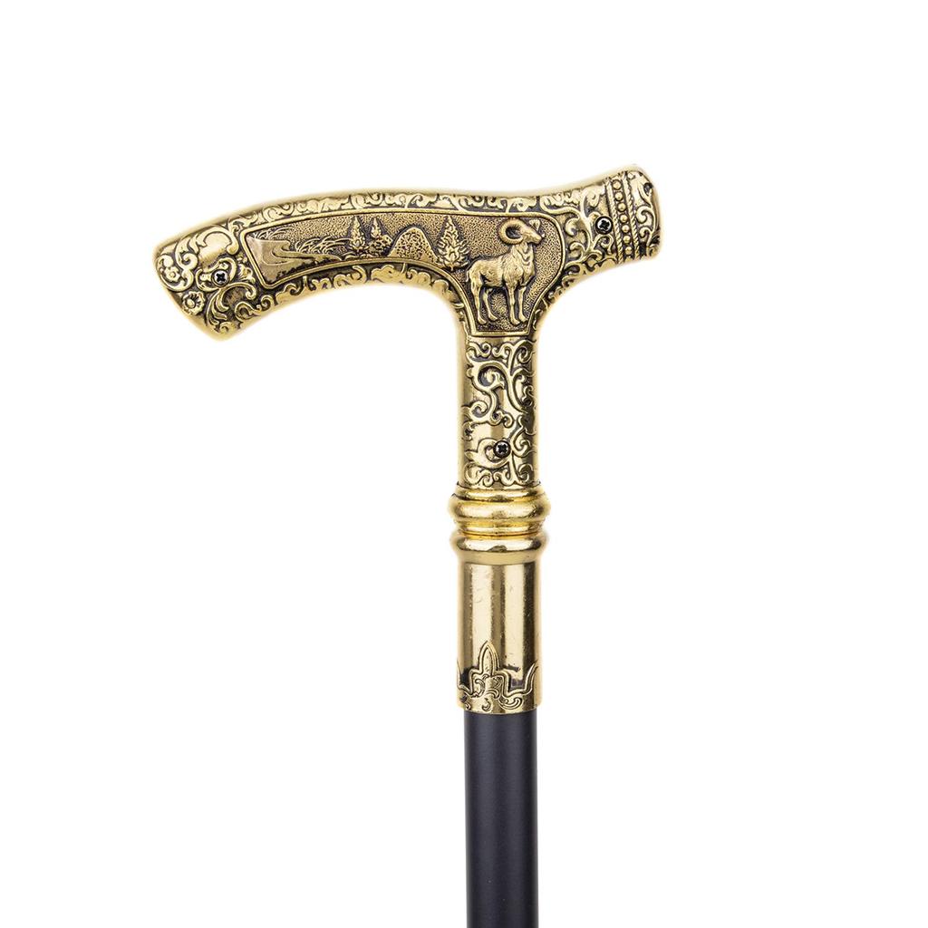 Животное Медведь Орел Волк Коза Роскошный узор трость вечерние модная палка декоративная ручка для трости Cospaly Crosier 90 см